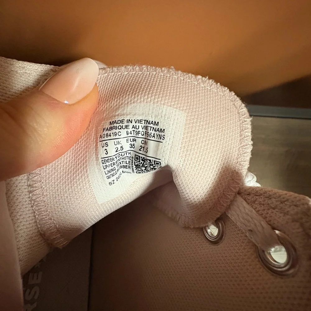 Converse Pink Glitter Platform High-Top Sneakers